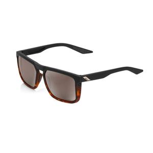 Gafas de sol 100% RENSHAW negro-marrón (cristales plateados)