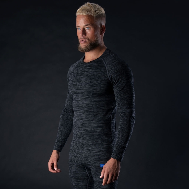 Camiseta Térmica Oxford Advanced Base Layer Negro-Gris - Manga Larga