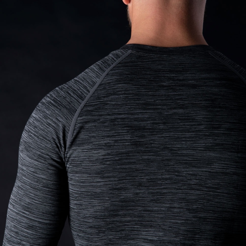 Camiseta Térmica Oxford Advanced Base Layer Negro-Gris - Manga Larga