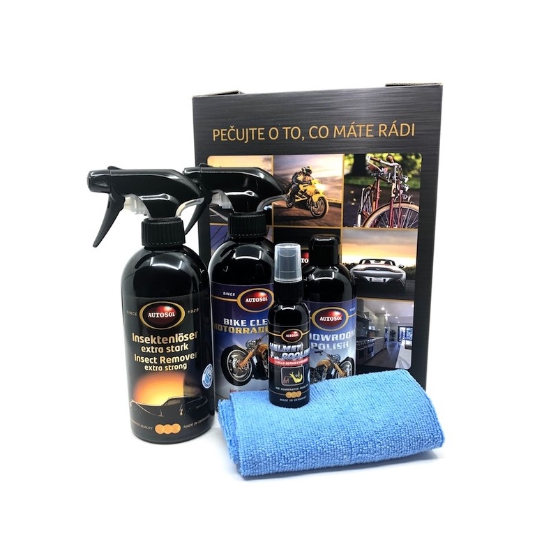 Set de regalo Autosol para la limpieza de motocicletas de turismo