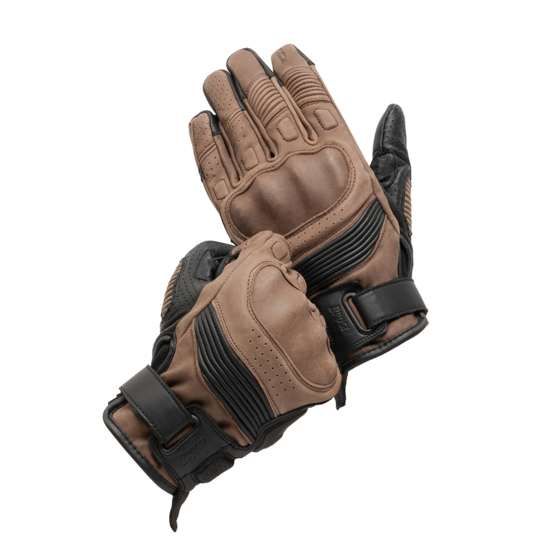Guantes de moto para mujer BROGER Ohio vintage marrón liquidación