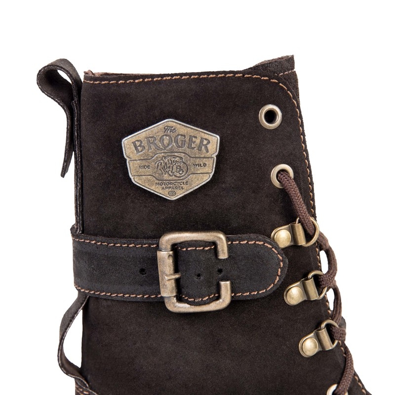 Botas de moto BROGER OHIO marrón liquidación