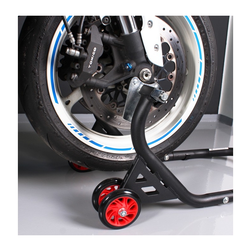 Juego de soportes para motocicleta R-TECH EVO (delantero + trasero con ruedas)
