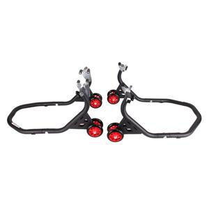 R-TECH EVO moto stand set (delantero + trasero con ruedas)