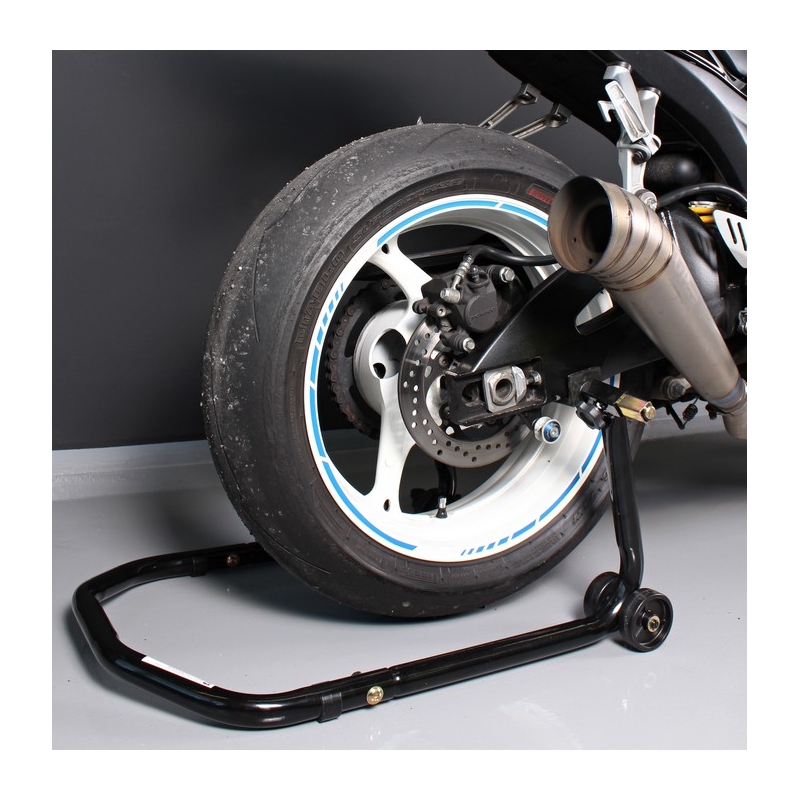 Sada motostojanů R-TOOL přední + zadní s kolečky - II. jakost