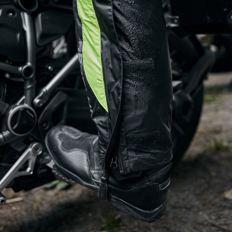 Moto kalhoty do deště Rebelhorn Patrol fluo žluto-černé