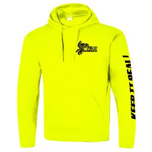 Sudadera con capucha para hombre Catch me if you can fluo yellow