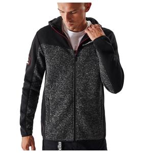 Sudadera polar con capucha para hombre DAKAR Cross 4 negro-gris