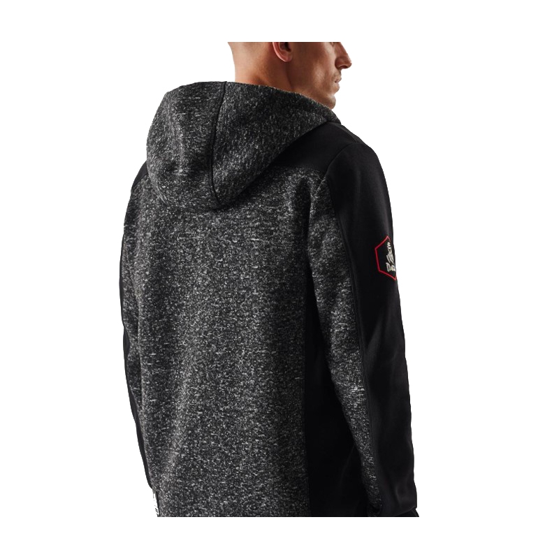 Sudadera polar con capucha para hombre DAKAR Cross 4 negro-gris