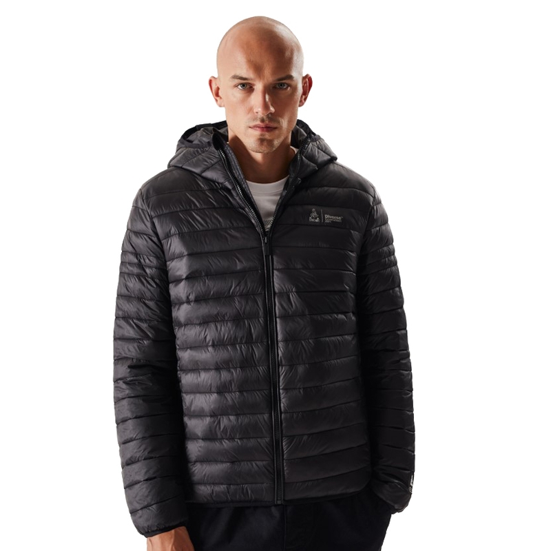 Chaqueta acolchada para hombre DAKAR Pegun negra liquidación