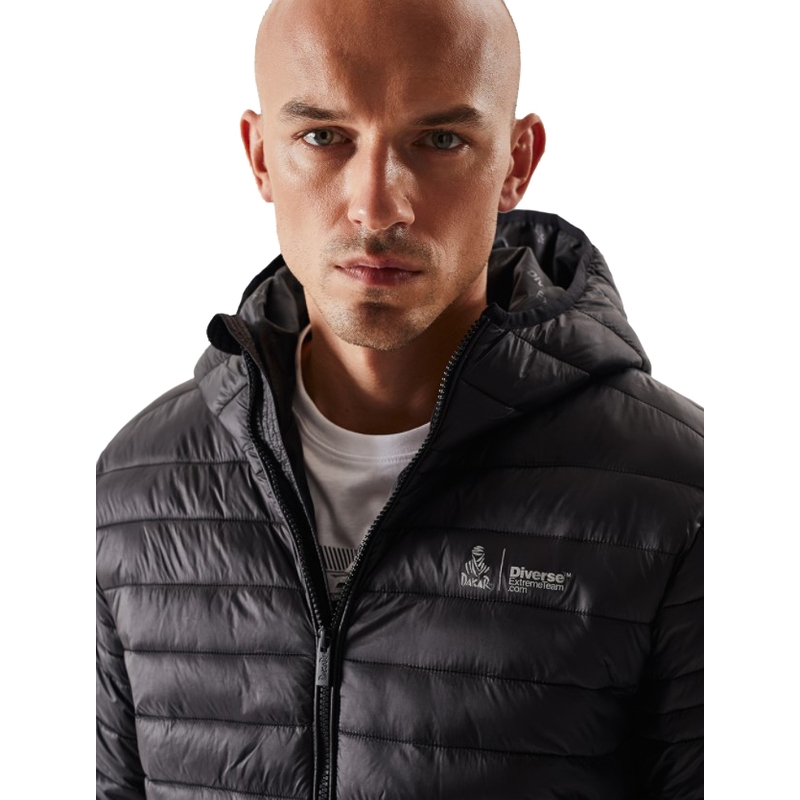 Chaqueta acolchada para hombre DAKAR Pegun negra liquidación
