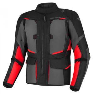 Chaqueta de moto Shima Hero 2.0 negro-gris-rojo