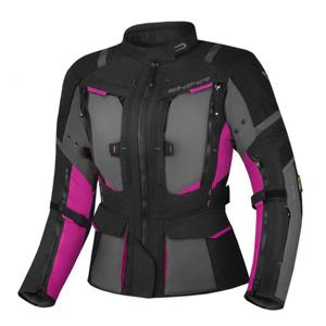 Chaqueta de moto Shima Hero 2.0 para mujer Negro-Gris-Rosa
