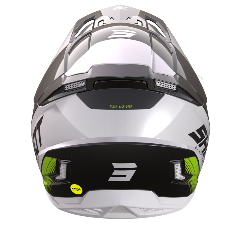 Casco de motocross Shot Core Fast negro-blanco-amarillo fluo liquidación