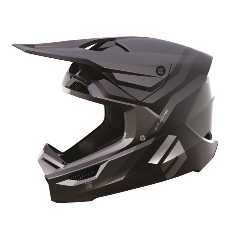 Casco motocross Shot Race Sky gris