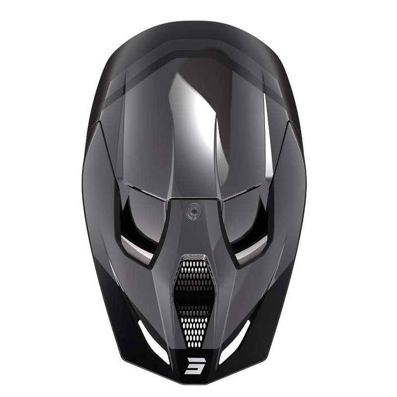 Casco motocross Shot Race Sky gris