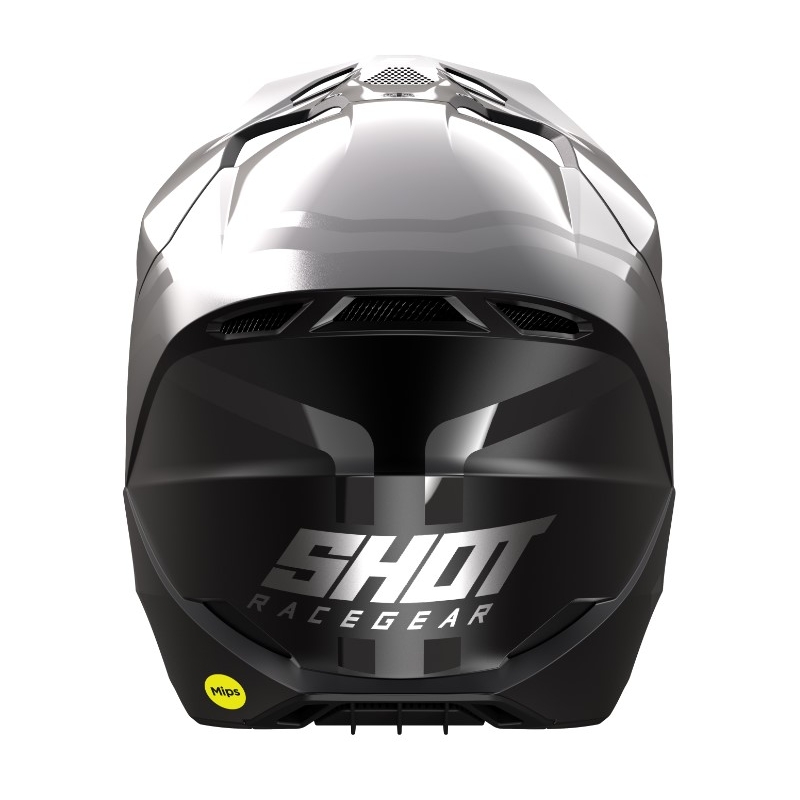 Casco motocross Shot Race Sky gris