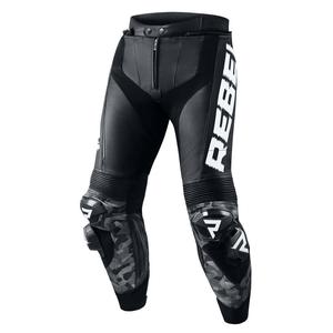 Pantalones de moto Rebelhorn Rebel en blanco y negro liquidación