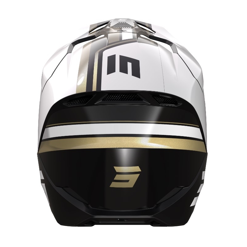 Casco Motocross Shot Furious Heritage negro-oro-blanco liquidación