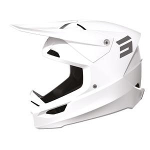 Casco Motocross Shot Furious Solid Blanco
