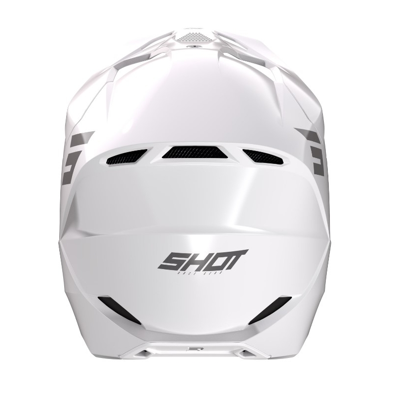 Casco Motocross Shot Furious Solid Blanco