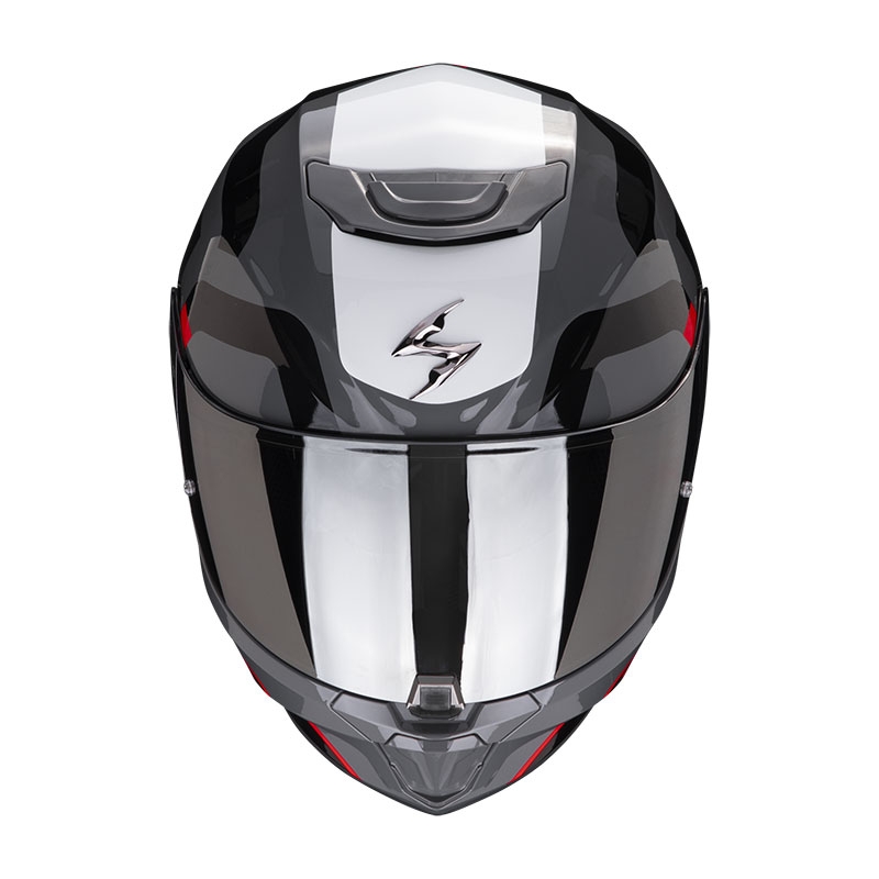 Casco integral de moto Scorpion EXO-391 Arok gris-rojo-negro liquidación