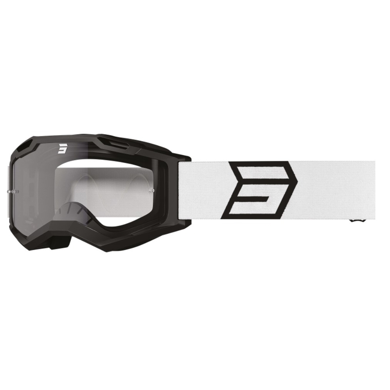 Gafas de motocross Shot Assault 2.0 Solar blancas y negras
