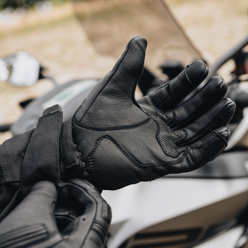 Guantes de moto Ozone Touring II negros liquidación