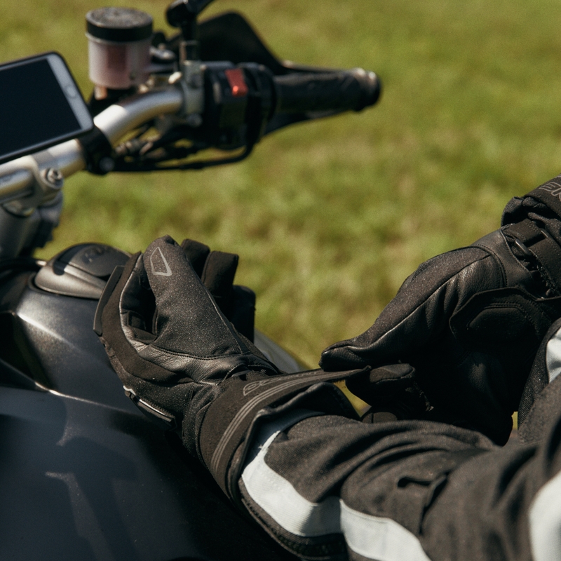 Guantes de moto Ozone Touring WP negro