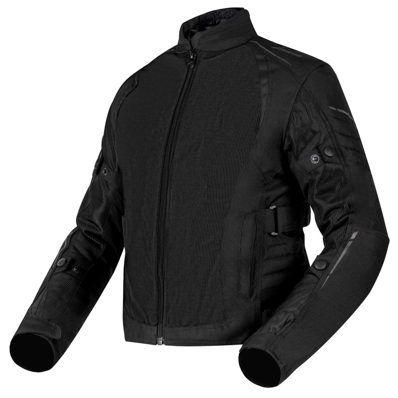 Chaqueta de moto Ozone Flow Black para mujer liquidación
