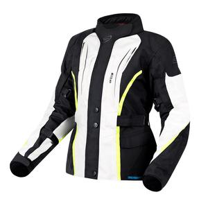 Chaqueta de moto para mujer Ozone Sahara Black-Grey-Fluo Yellow liquidación