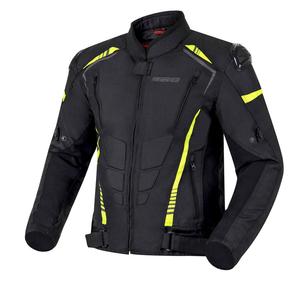 Chaqueta de moto Ozone Pulse negro-amarillo fluorescente