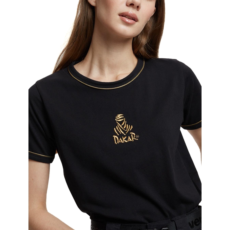 Camiseta señora DAKAR VIP 36 oro-negro