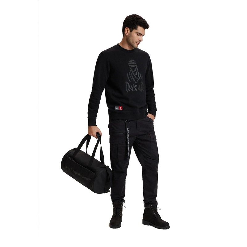 Sudadera con capucha para hombre DAKAR DKR CREW 04 negra