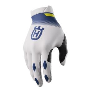 Guantes motocross Shot Aerolite Husqvarna LE 2023 blanco-azul liquidación