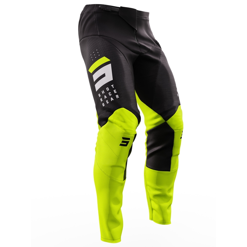 Pantalón Motocross Shot Contact Camo 2.0 negro-amarillo fluo liquidación
