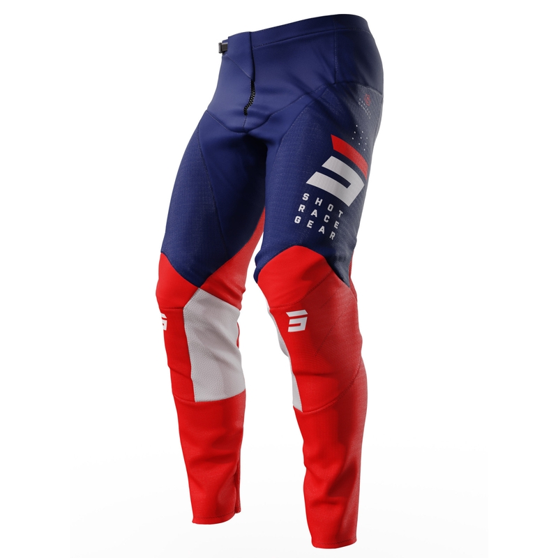 Pantalón Motocross Shot Contact Camo 2.0 rojo y azul liquidación