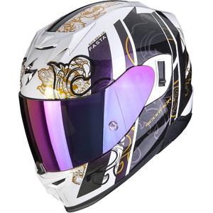 Casco integral de moto Scorpion EXO-520 EVO Air Fasta blanco camaleón