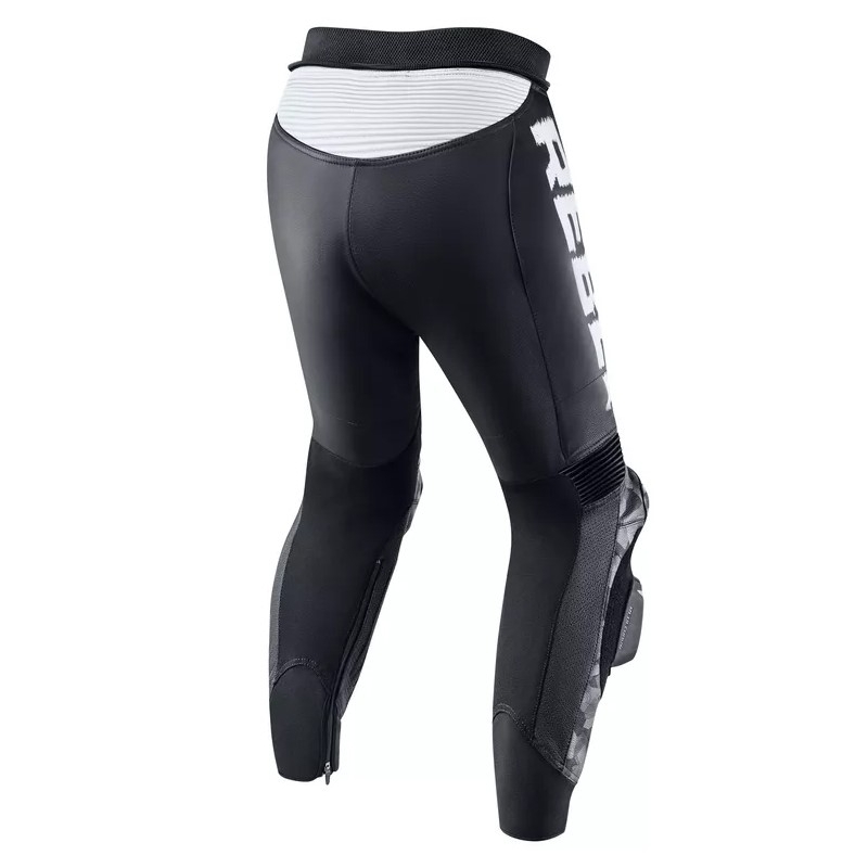 Traje de moto Rebelhorn Rebel negro y blanco