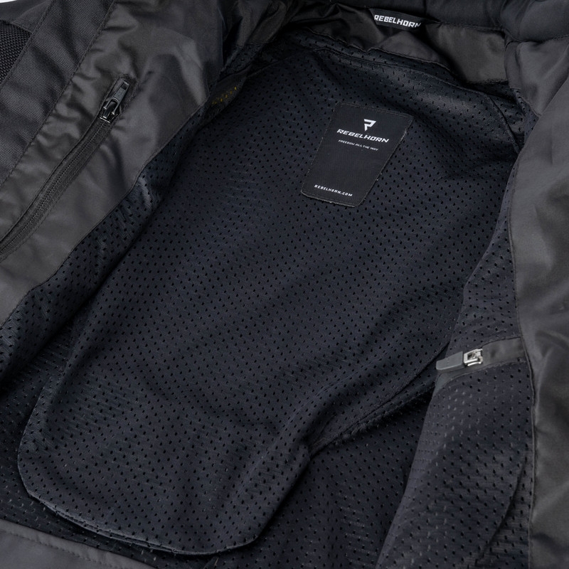 Chaqueta de moto para mujer Rebelhorn Scandal II Negra liquidación