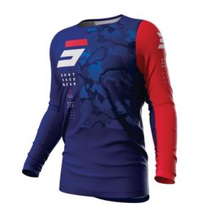 Maillot motocross Shot Contact Camo 2.0 rojo-azul liquidación