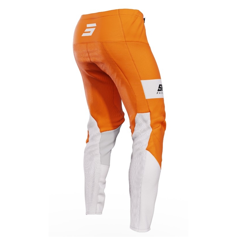 Pantalón Motocross Shot Contact Scope blanco-naranja liquidación