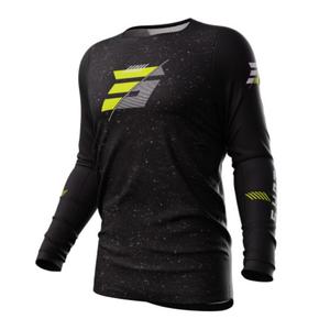 Maillot motocross Shot Contact Speck negro-amarillo fluo liquidación