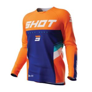 Maillot motocross Shot Contact Tracer azul-naranja liquidación