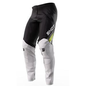 Pantalones motocross Shot Contact Tracer negro-blanco-amarillo fluo liquidación