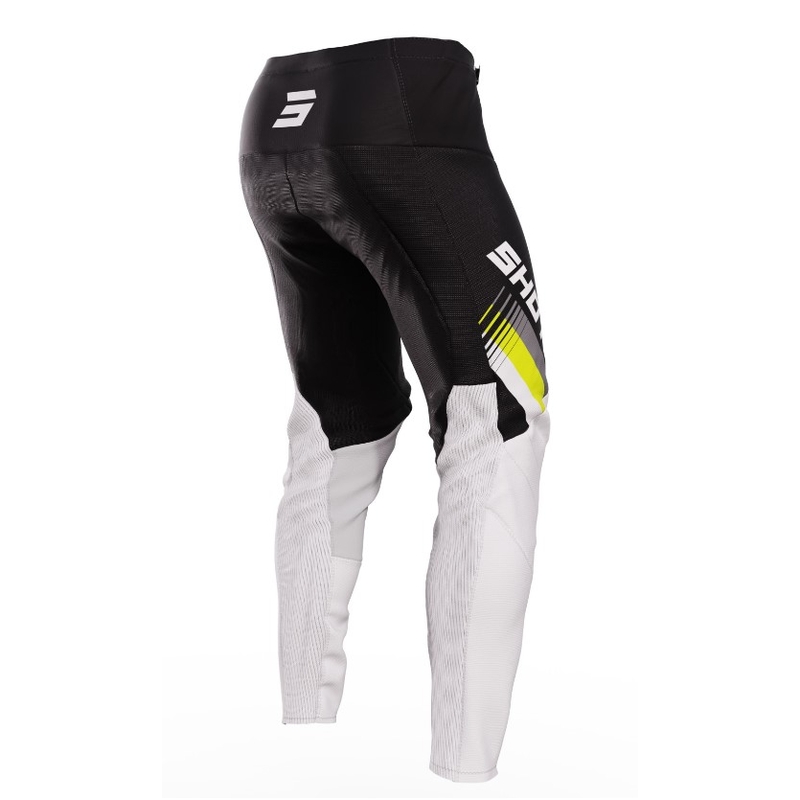 Pantalones motocross Shot Contact Tracer negro-blanco-amarillo fluo liquidación