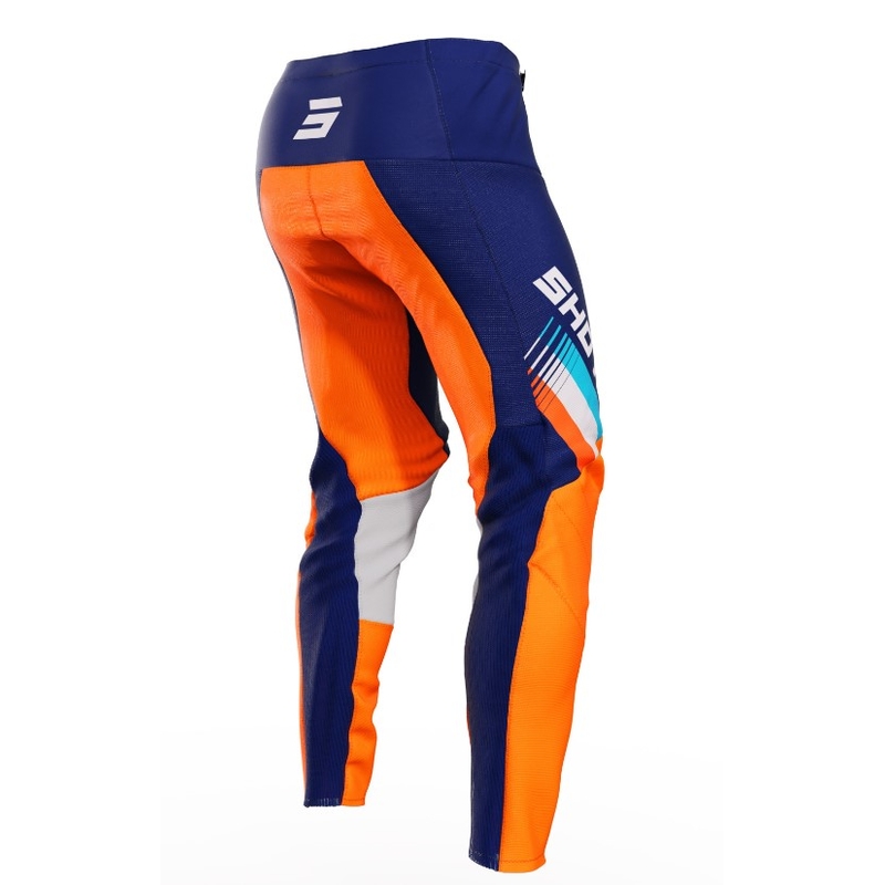 Pantalón motocross Shot Contact Tracer azul-naranja liquidación