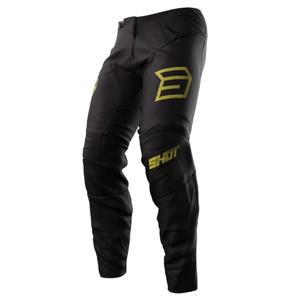Pantalones motocross Shot Devo Army negro-dorado liquidación