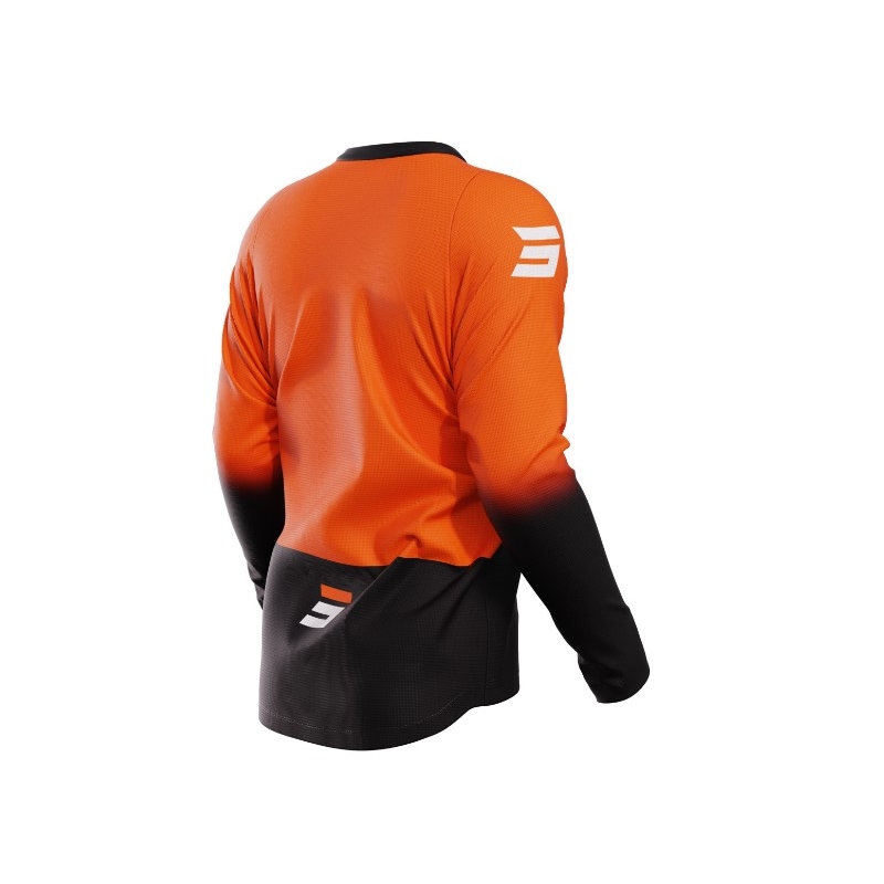 Maillot motocross Shot Devo Reflex negro-naranja liquidación