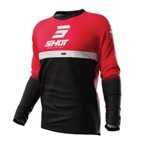 Maillot motocross Shot Devo Reflex negro-rojo liquidación